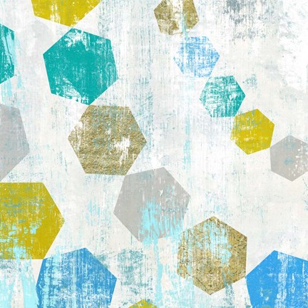 Framed Hexagon III Print