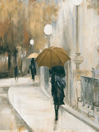 Framed Morning Avenue II Print