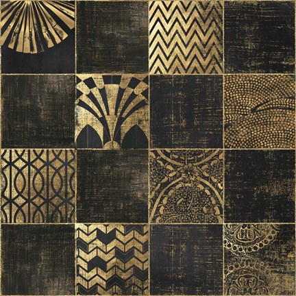 Framed Art Deco I Print