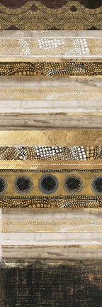 Framed Klimt Dots I Print