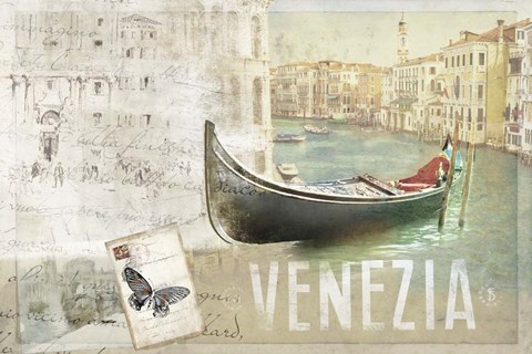 Framed Venezia Butterfly Print