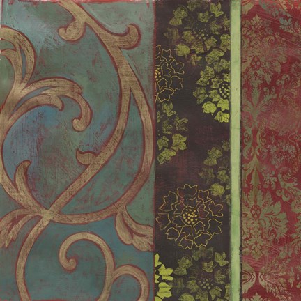 Framed Embroidered II Print