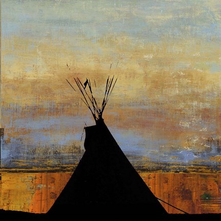 Framed Sharp Mountain Print