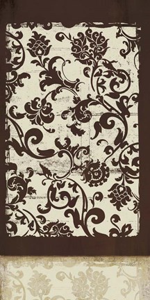 Framed Espresso and Cream II Print