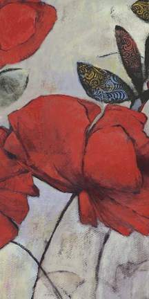 Framed Red Poppy I Print