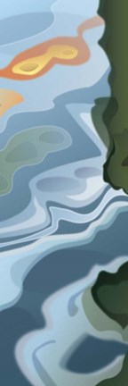 Framed Liquid Waves Print