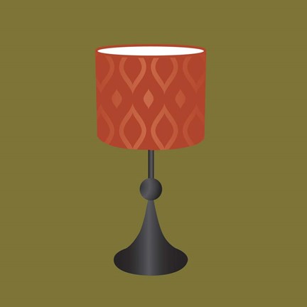 Framed MCM Lamp I Print