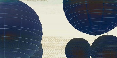 Framed Midnight Lanterns II Print