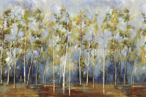 Framed Indigo Forest Print