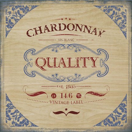 Framed Chardonnay Print