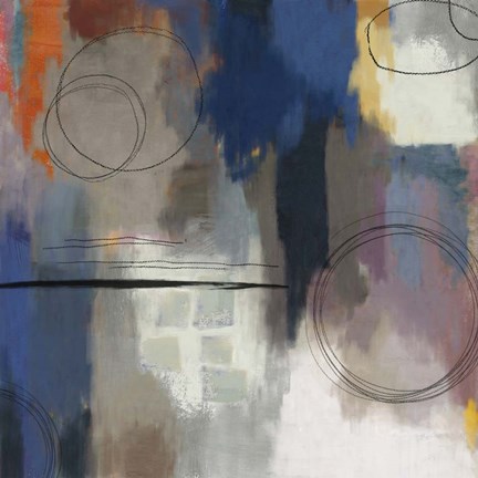 Framed Indigo Touch  II Print