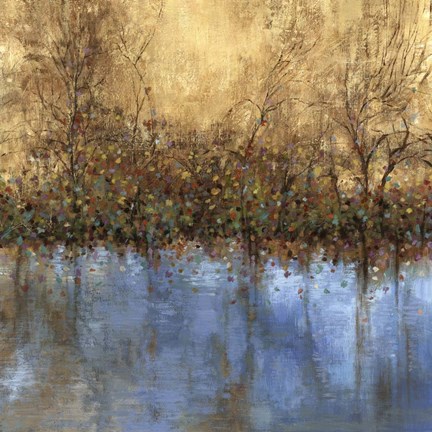 Framed Indigo Landscape Print