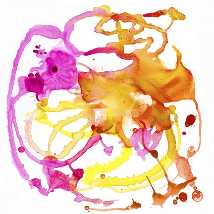 Framed Watercolour Abstract IV Print
