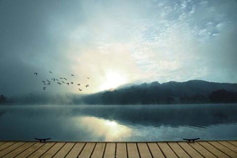 Framed Waterside Print