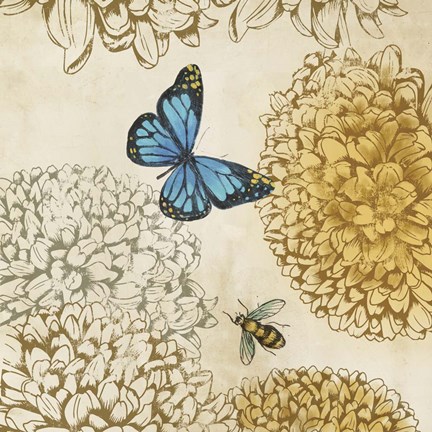 Framed Butterfly in Flight II Print