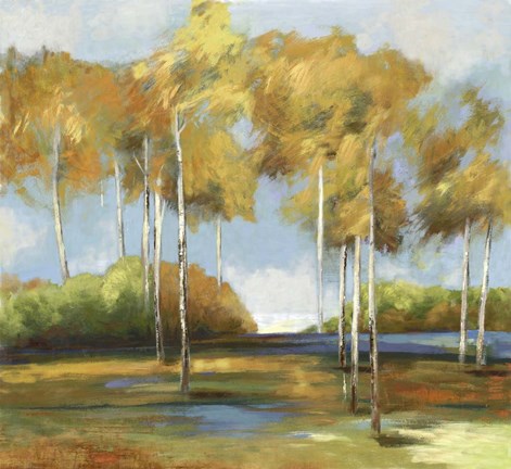 Framed Breezy Birches Print