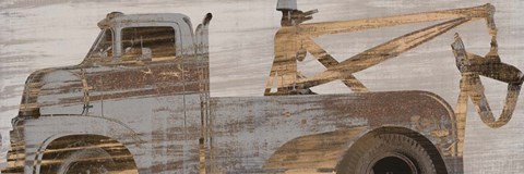 Framed Trucks Curve Print