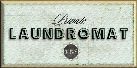 Framed Private Laundromat Print
