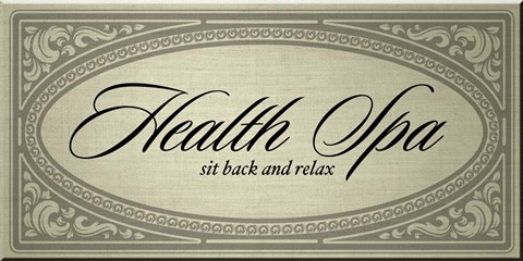 Framed Health Spa Sit Back and Relax Print