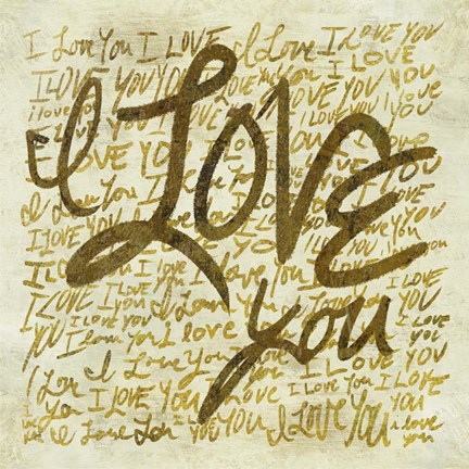 Framed I love you Print