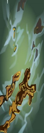 Framed Liquid Gold Print