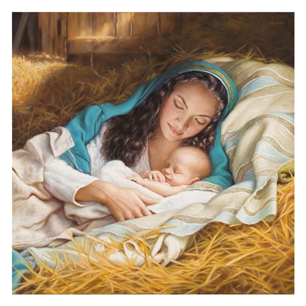Framed Mary &amp; Baby Jesus Print