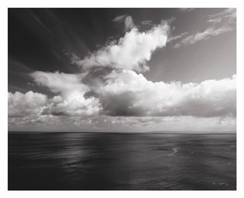 Framed Looking Out BW with Border Print