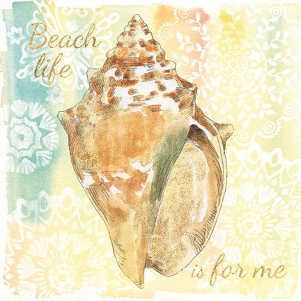 Framed Golden Treasures Inspiration V Print