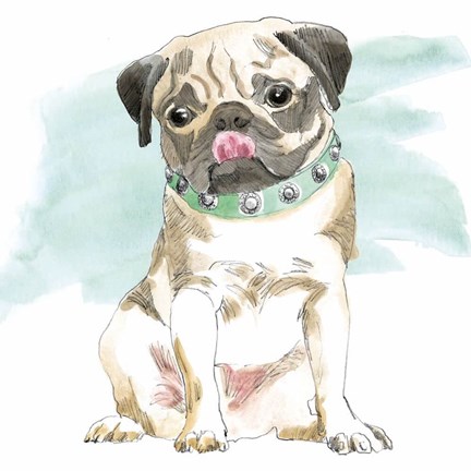 Framed Glamour Pups X Print