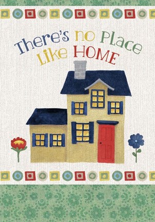 Framed No Place Like Home v2 Print