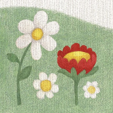 Framed Americana Garden I Print