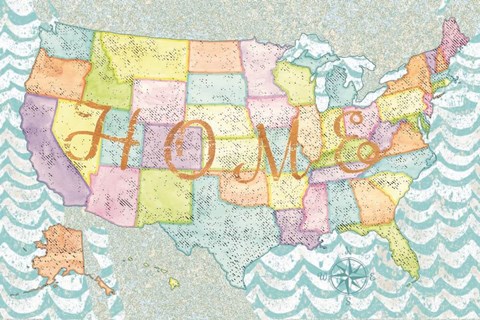 Framed US Cities X Print