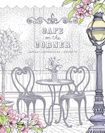 Framed Streets of Paris II Print