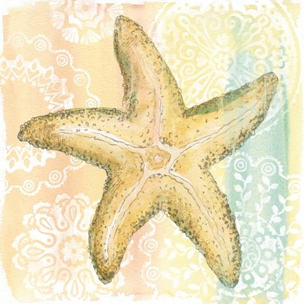 Framed Golden Treasures VI Print