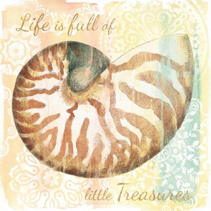 Framed Golden Treasures Inspiration IV Print