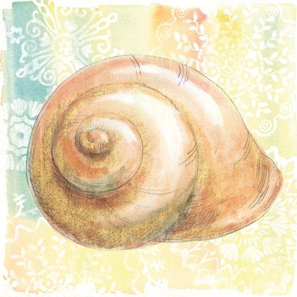 Framed Golden Treasures I Print