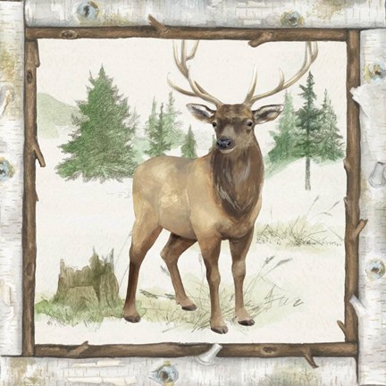 Framed Family Cabin I Print