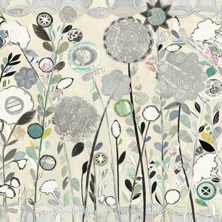 Framed Interlocking Shadows Sq Print