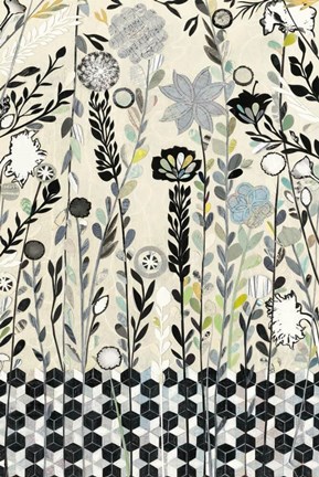 Framed Evening Garden Print