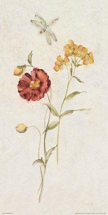 Framed Wild Wallflowers IV Print