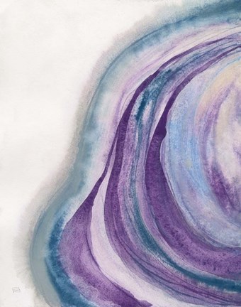 Framed Watercolor Geode I Print