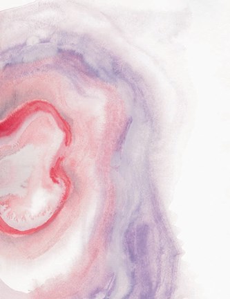 Framed Watercolor Geode VIII Print