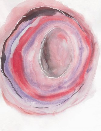 Framed Watercolor Geode VII Print