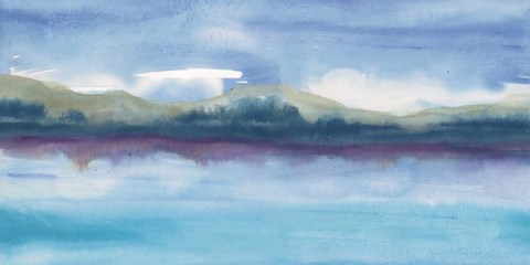 Framed Violet Reflection III Print