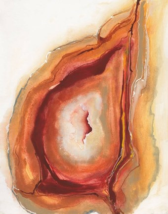 Framed Watercolor Geode V Print