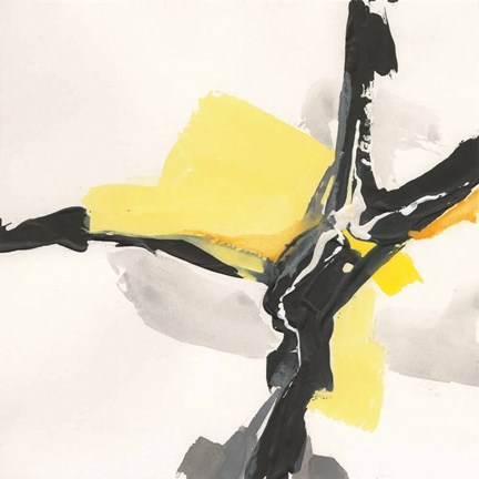 Framed Creamy Yellow III Print