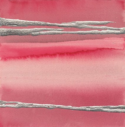 Framed Silver Rose I Print