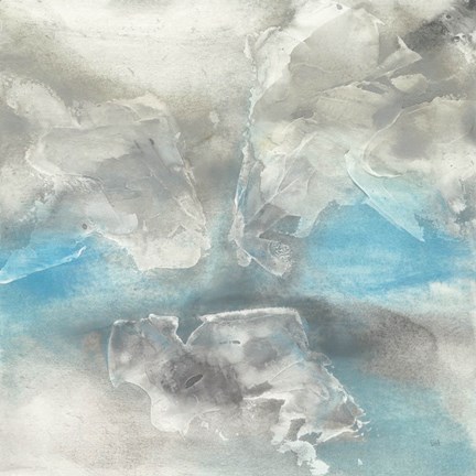 Framed Blue Tones I Print