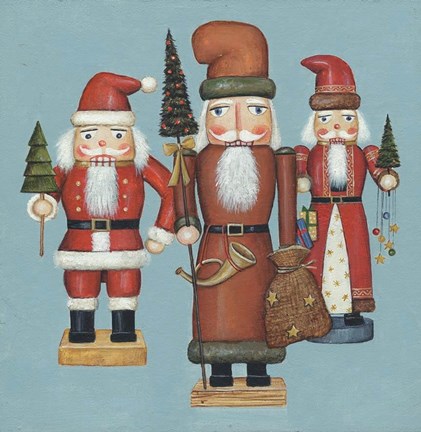 Framed Santa Nutcrackers Print