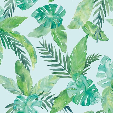 Framed Tropical Fun Pattern VIII Print